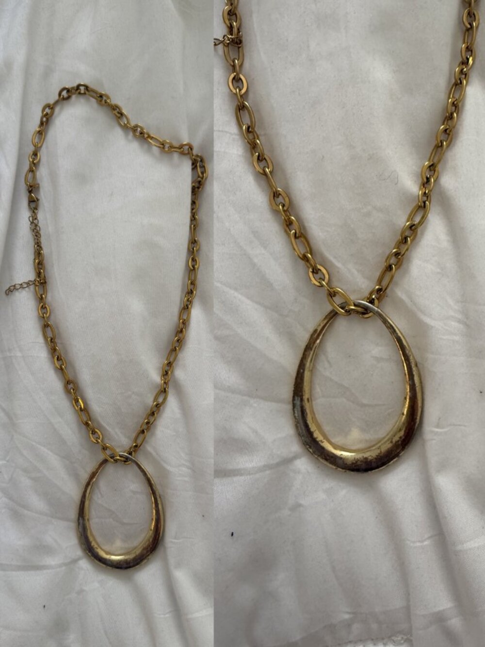Revolve Gold Boho Circle Chunky Necklace